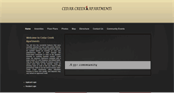 Desktop Screenshot of ccreek-apts.com